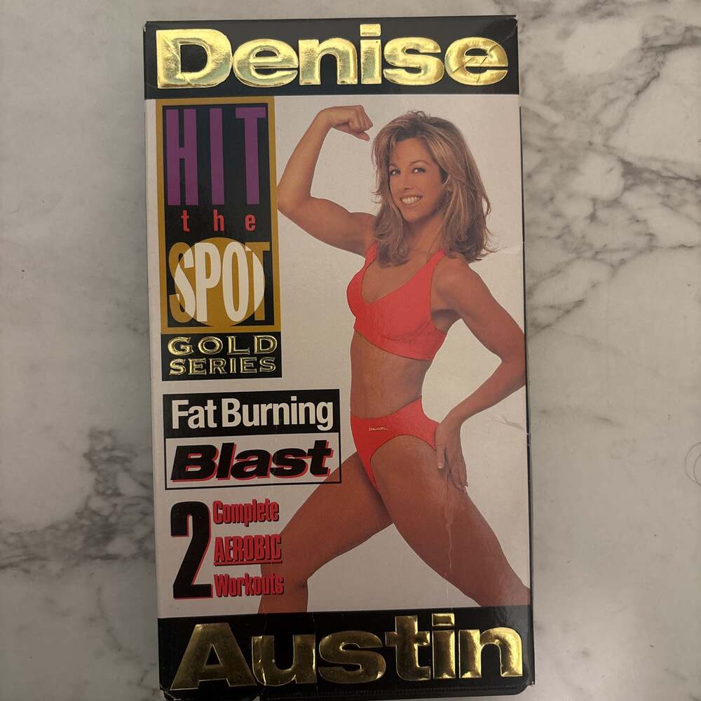 Denise Austin Hit The Spot Fat Burning Blast VHS